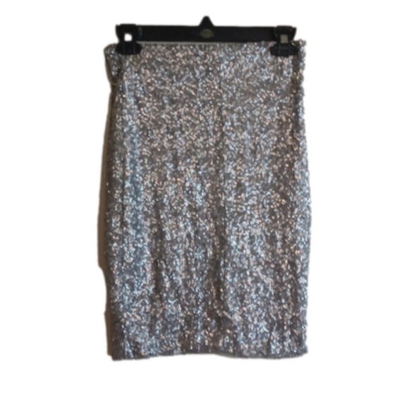 jealous tomato silver sequinded skirt. Size small. Great For Spring Parties! - Picture 3 of 8